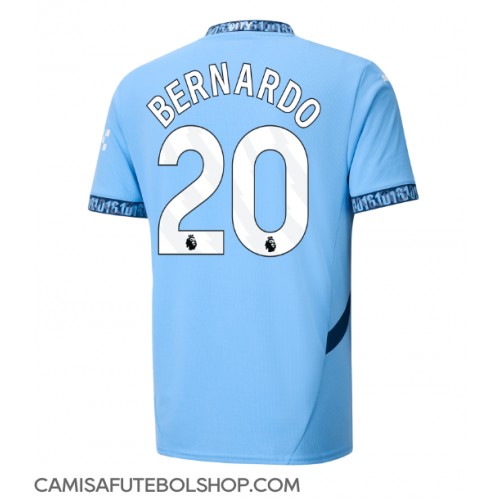 Camisa de time de futebol Manchester City Bernardo Silva #20 Replicas 1º Equipamento 2024-25 Manga Curta